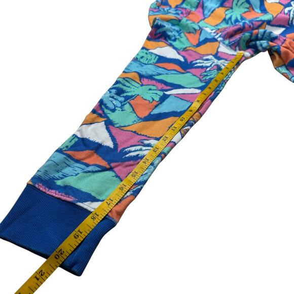 CHUBBIES Comfort Crewneck Sweatshirt Geometric Palm Trees Print Size Large Mens - Picture 7 of 7